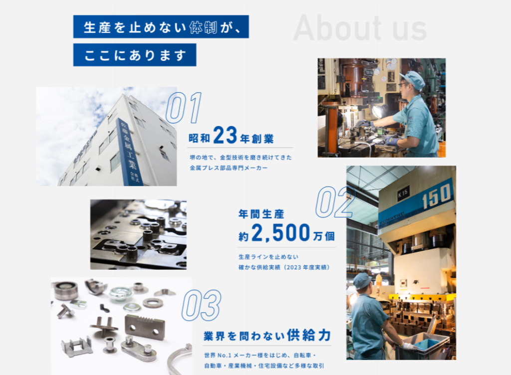 製造業ホームページ制作事例2