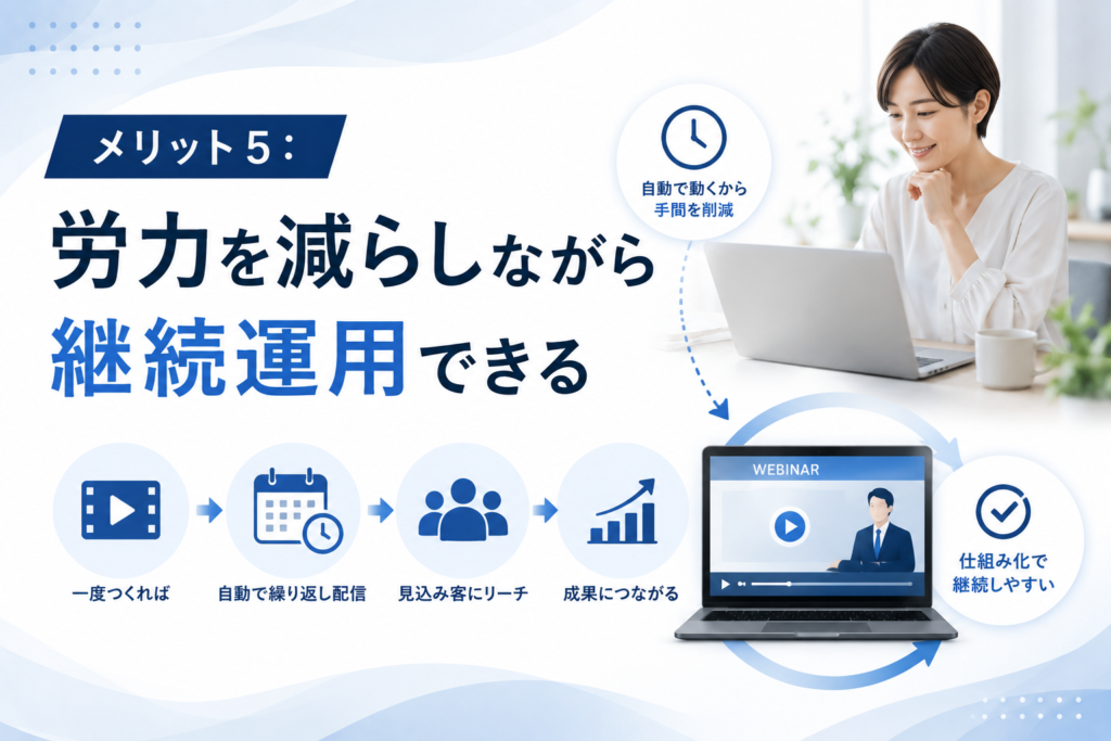 労力を減らしながら継続運用できる