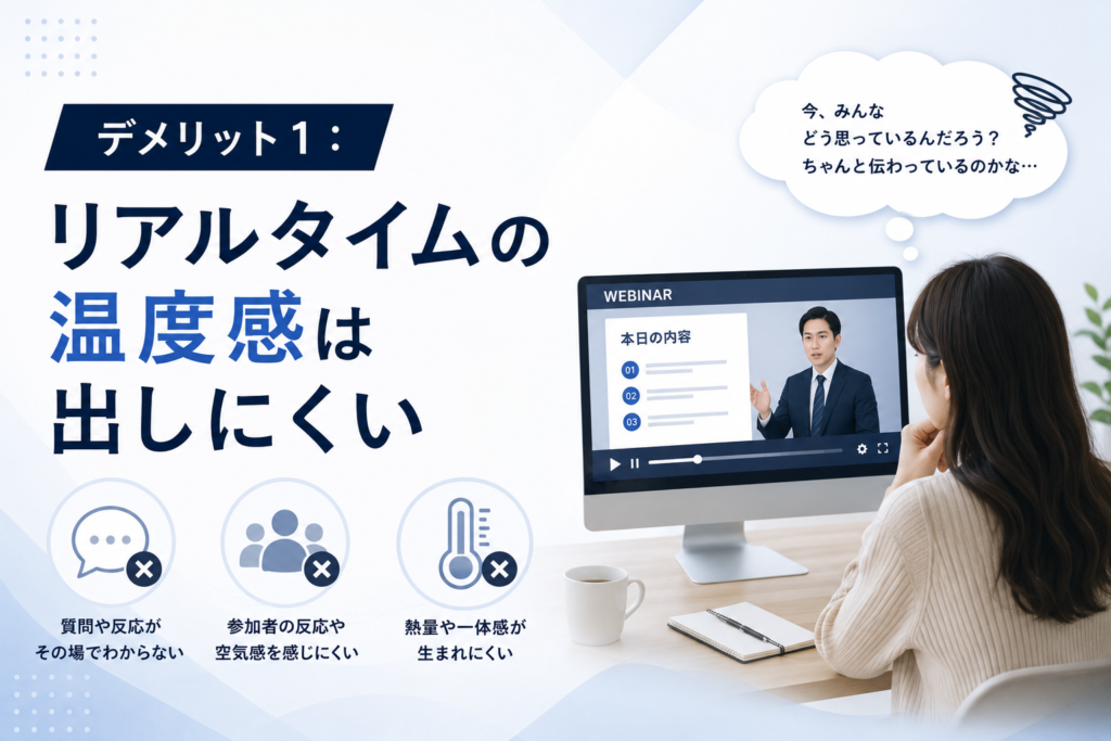 リアルタイムの温度感は出しにくい