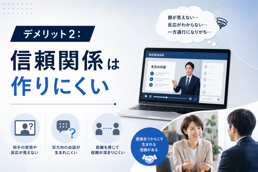 信頼関係は作りにくい