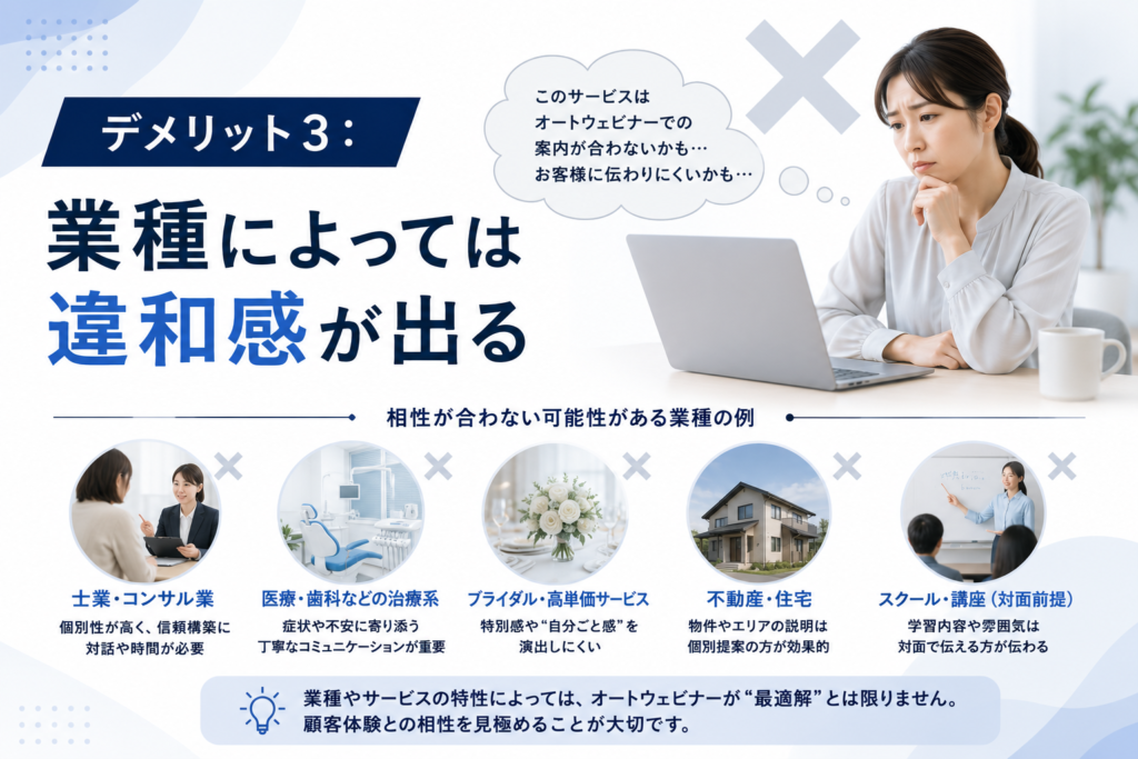 業種によっては違和感が出る